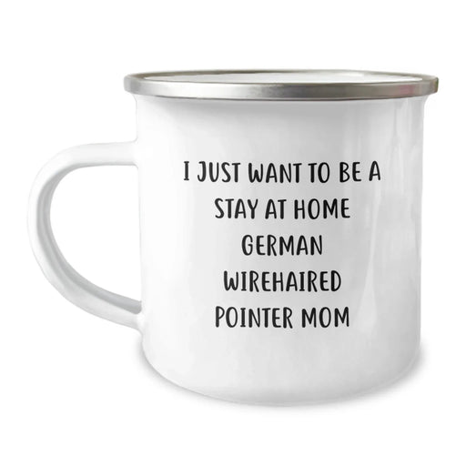 German Wirehaired Pointer Dog Camping Mug Gifts for Mom Funny Quote Christmas Unique - Image 1
