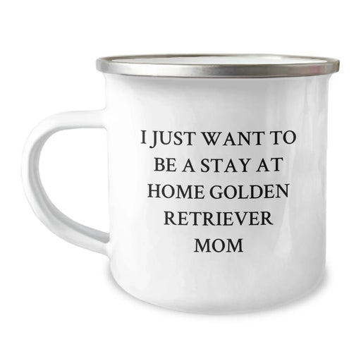 Funny Camping Mug for Golden Retriever Dog Lovers, Valentine's Unique Gifts from Friends to Family - Image 1