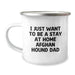 Funny Afghan Hound Dog Dad Camping Mug Gifts from Men to Friends on Valentine's - Image 1