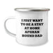 Funny Afghan Hound Dog Gifts for Christmas - 'I Just Want To Be A Stay At Home Afghan Hound Dad' Camping Mug for Men - Image 1