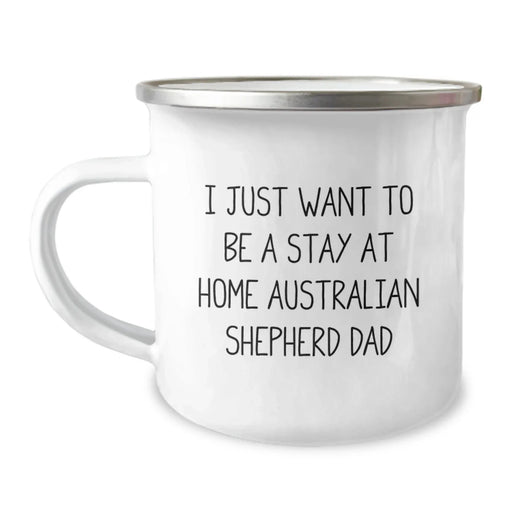 Funny Australian Shepherd Dog Dad Gifts for Men Christmas Unique Mugs from Husband, Australian Shepherd Dog Camping Lover Enthusiast Dad - Image 1