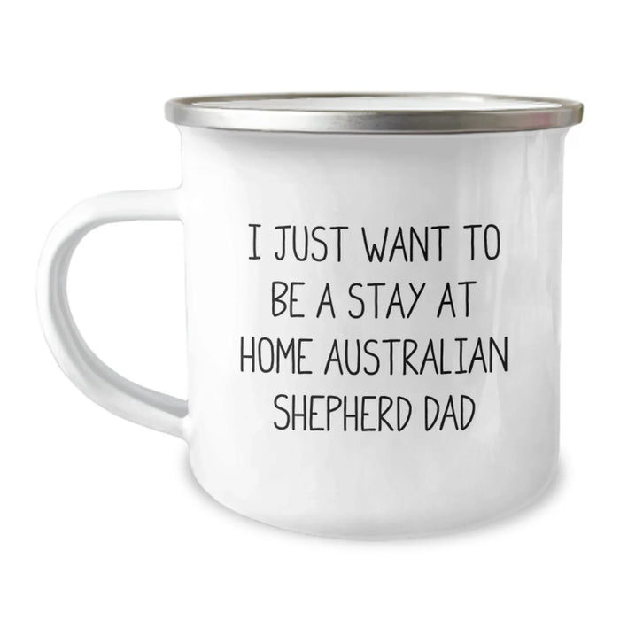 Funny Australian Shepherd Dog Dad Gifts for Men Christmas Unique Mugs from Husband, Australian Shepherd Dog Camping Lover Enthusiast Dad - Image 1