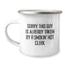 Funny Clerk Gifts, Smokin' Hot Clerk Birthday Unique Mugs, Camping Mug for Men Friends Family - Image 1