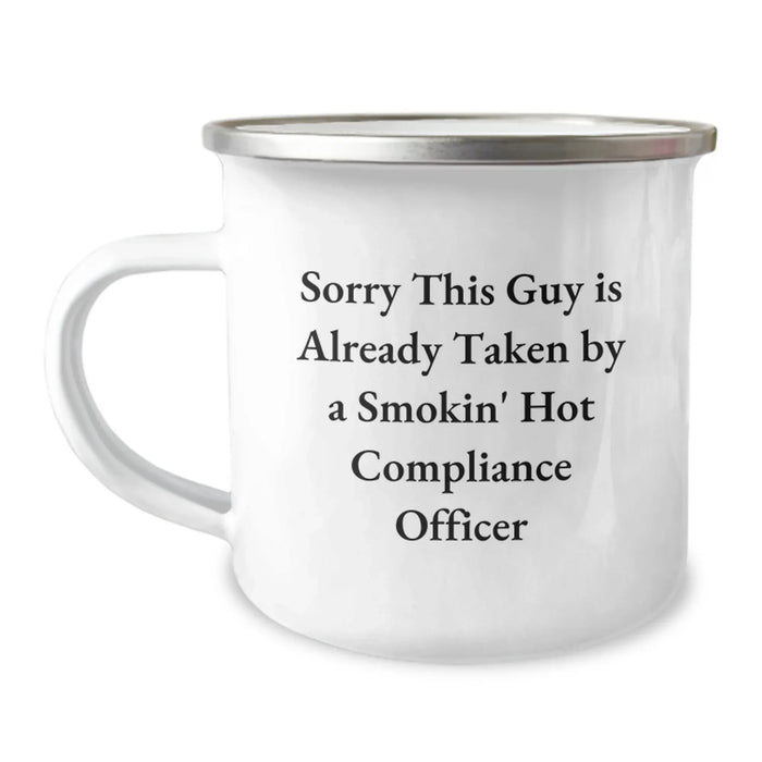 Funny Compliance Officer Camping Mug Gifts from Friends for Men and Women on Christmas - Image 1