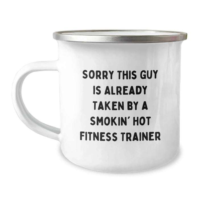 Funny Fitness Trainer Gifts for Men, Birthday Unique Gifts from Friends, Funny Camping Mug for Fitness Enthusiast - Image 1