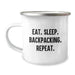Funny Backpacking Gifts for Men from Loved Ones - Camping Mug for Valentine's - Image 1