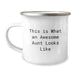 Funny Gifts from Family Members, Camping Mug for Aunt's Birthday Unique Gifts, This Is What An Awesome Aunt Looks Like - Image 1