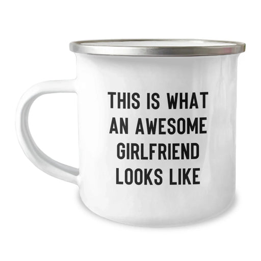 Funny Sweetheart Gifts from Men, This Is What An Awesome Sweetheart Looks Like Camping Mug for Birthday, Unique Gifts for Sweetheart - Image 1