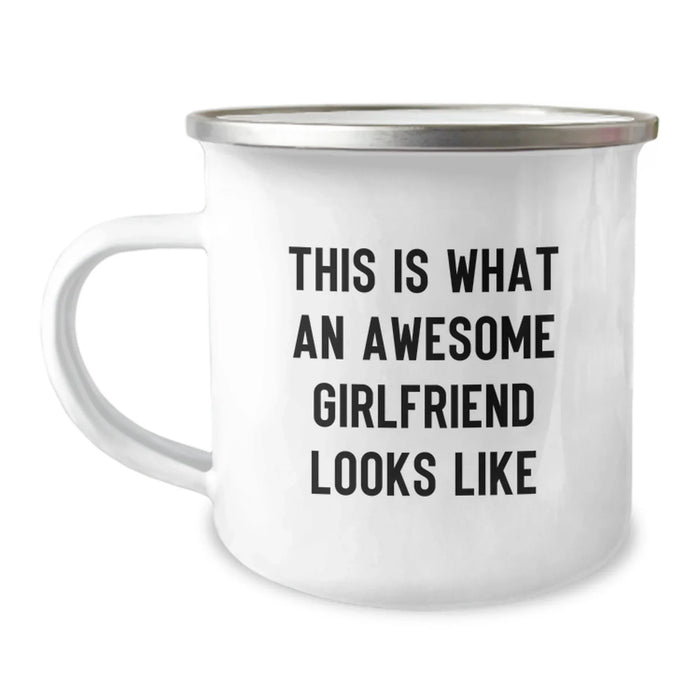 Funny Sweetheart Gifts from Men, This Is What An Awesome Sweetheart Looks Like Camping Mug for Birthday, Unique Gifts for Sweetheart - Image 1