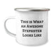Funny Stepsister Gifts for Her Birthday - This Is What An Awesome Stepsister Looks Like, Camping Mug Gifts from Friends, Unique Birthday Unique Gifts for Stepsister - Image 1