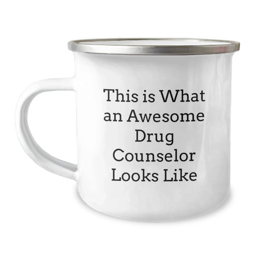 Drug Counselor Gifts from Friends - This Is What An Awesome Drug Counselor Looks Like, Funny Camping Mug for Graduation, Gifts for Men, Women, Coworkers - Image 1