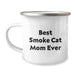 Funny Smoke Cat Mom Gifts, Best Smoke Cat Mom Ever Camping Mug for Birthday, Gifts from Friends for Smoke Cat Lovers - Image 1