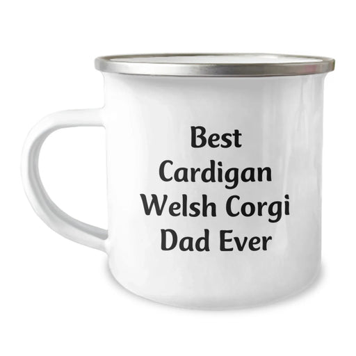 Funny Cardigan Welsh Corgi Dog Dad Gifts for Him on Birthday, Unique Camping Mug for the Best Cardigan Welsh Corgi Dad Ever - Gifts from Men - Image 1