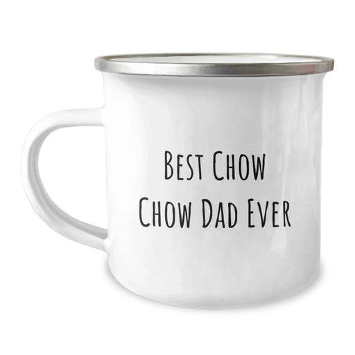 Chow Chow Dog Camping Mug Gifts from Dad to Best Chow Chow Dad Ever Birthday Unique - Image 1
