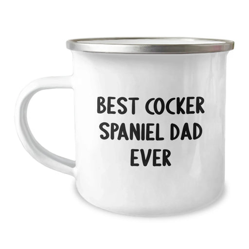 Funny Cocker Spaniel Dog Gifts for Men, Best Dad Ever Camping Mug - Birthday Unique Gift from Men for Cocker Spaniel Dog Lover - Image 1