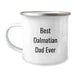 Funny Dalmatian Dog Dad Gifts for Birthday - Camping Mug - 'Best Dalmatian Dad Ever' - Image 1