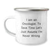 Funny Oncologist Gifts for Men from Friends - Camping Mug on Birthday - Image 1