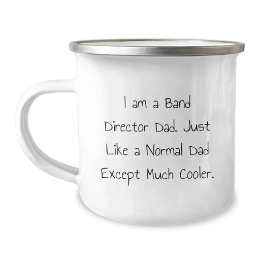 Band Director Dad Christmas Camping Mug Funny Gift for Him from Family - Image 1