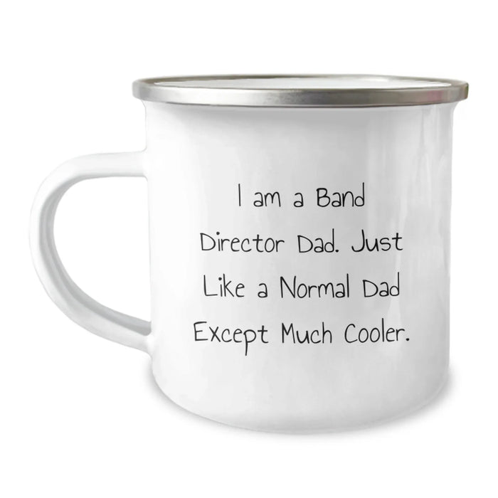 Band Director Dad Christmas Camping Mug Funny Gift for Him from Family - Image 1
