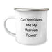 Funny Warden Quotes Camping Mug, Unique Gifts for Warden from Friends and Family this Christmas - Image 1