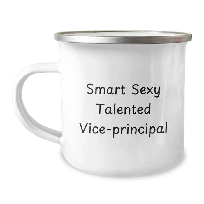 Gifts for Vice-principal, Smart Sexy Talented Vice-principal, Birthday Unique Gifts - Funny Vice-principal Camping Mug - Image 1