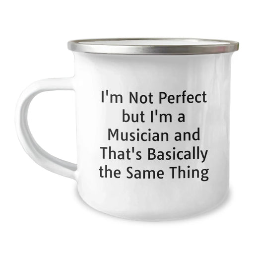 Funny Musician Gifts for Men, Inspirational Quote Camping Mug, Gifts from Friends, Unique Graduation Present for Musician - Image 1