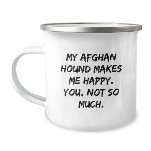 Funny Afghan Hound Dog Gifts for Men from Family - Birthday Unique Mugs - My Afghan Hound Makes Me Happy You Not So Much - Image 1