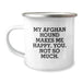 Funny Afghan Hound Dog Lover Gifts from Friends and Family for Birthday Unique Gifts - My Afghan Hound Makes Me Happy You Not So Much Camping Mug - Image 1