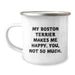 Funny Boston Terrier Dog Lover Gifts from Family for Birthday Unique Presents - Boston Terrier Dog Camping Mug - Image 1
