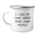 Cane Corso Dog Lovers Gifts from Friends for Birthday - I Like My Cane Corso More Than People Funny Quote Camping Mug - Image 1