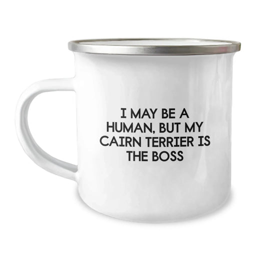 Funny Cairn Terrier Dog Camping Mug Gifts from Family and Friends for Birthday Unique - Image 1