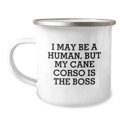 Cute Cane Corso Dog Lover Gifts from Men to Friends - Funny Birthday Unique Gifts for Cane Corso Dog Owners Camping Mug - Image 1
