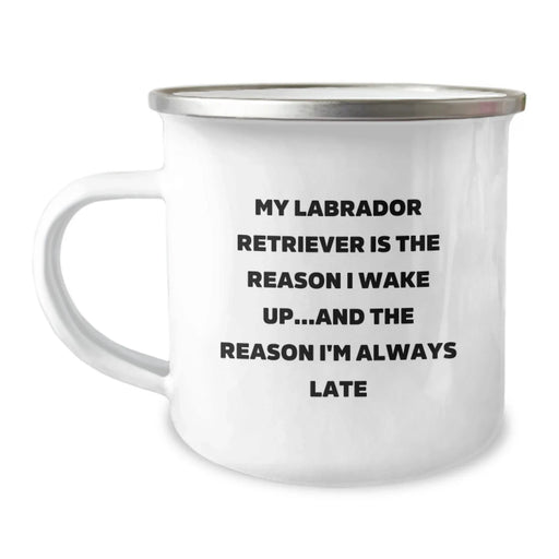 Funny Labrador Retriever Dog Gifts for Him - Camping Mug - Valentine's Unique Gifts from Men to Friends - Image 1