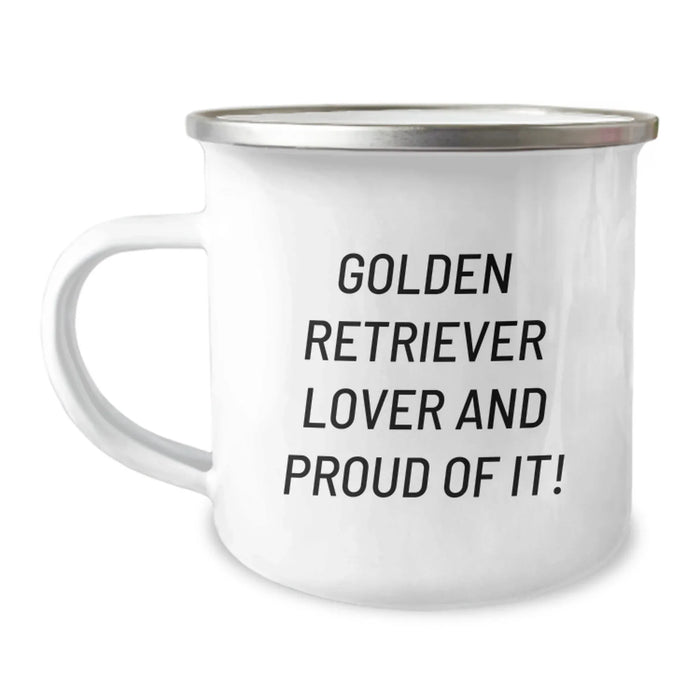 Funny Golden Retriever Dog Lover Camping Mug Gifts from Friends for Birthday Unique Mates - Image 1