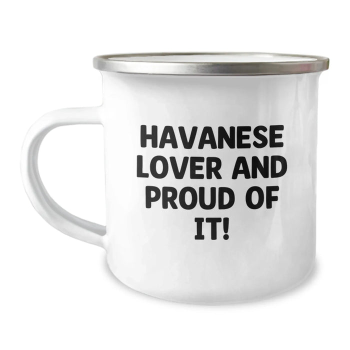 Havanese Dog Lover Gifts for Men, Funny Camping Mugs for Havanese Dog Owners, Unique Birthday Unique Gifts from Friends to Havanese Dog Enthusiasts - Image 1