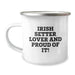 Irish Setter Dog Lover Gifts from Family - Funny Birthday Unique Gifts for Men Women Friends, Irish Setter Dog Camping Mug for Coffee Tea, 'Irish Setter Lover And Proud Of It!' Quote - Image 1