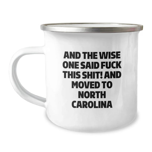 Funny North Carolina Camping Mug Gifts from Friends for Birthday in Tar Heel State - Image 1