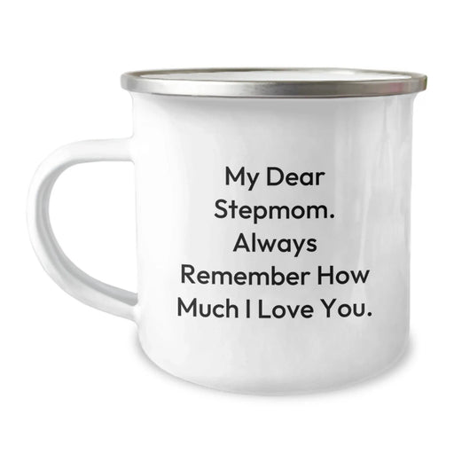 Funny Stepmom Gifts, My Dear Stepmom, Camping Mug for Birthday, Gifts from Men to Stepmom, Step Parent Love - Image 1