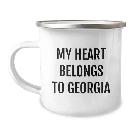 Georgia Camping Mug, Funny Quote Gifts from Friends to Family in Georgia - Image 1