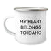Funny Idaho Gift for Camping Lovers, My Heart Belongs To Idaho, Unique Birthday Unique Gifts from Friends to Family - Image 1