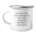 Funny Librarian Gifts from Men - Unique Christmas Unique Gifts for Librarian - Camping Mug for Librarian Enthusiasts - Image 1