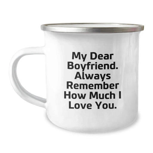 Funny Sweetheart Gifts for Him, Unique Camping Mug with My Dear Sweetheart. Always Remember How Much I Love You., Gifts from Women to Sweetheart this Christmas - Image 1