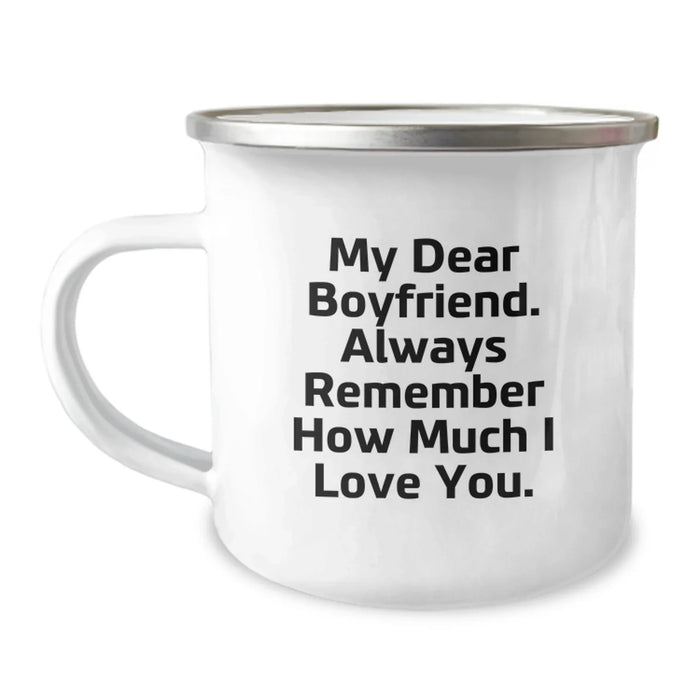 Funny Sweetheart Gifts for Him, Unique Camping Mug with My Dear Sweetheart. Always Remember How Much I Love You., Gifts from Women to Sweetheart this Christmas - Image 1