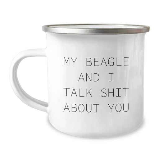 Funny Beagle Dog Camping Mug Gifts from Family for Men Women Friends Coworkers on Christmas Unique Gift - Image 1