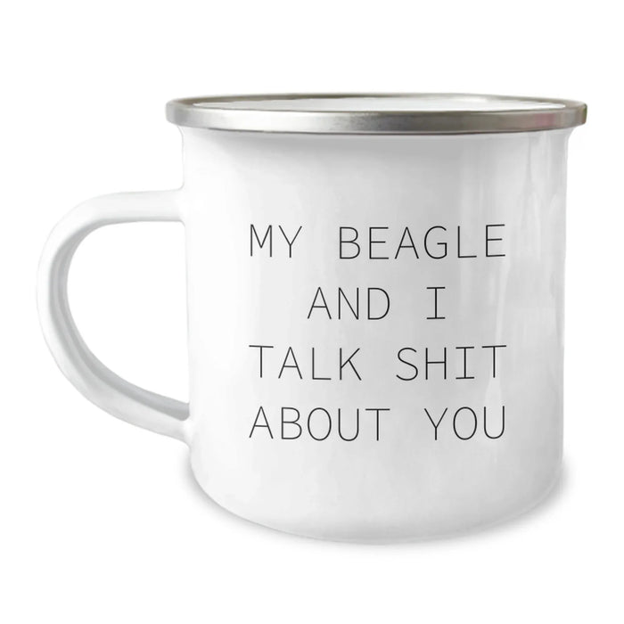 Funny Beagle Dog Camping Mug Gifts from Family for Men Women Friends Coworkers on Christmas Unique Gift - Image 1
