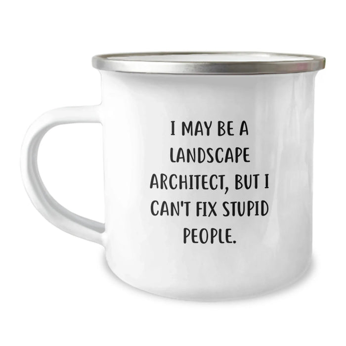 Funny Landscape Architect Christmas Unique Gifts from Friends for Landscape Architect Men Stainless Steel Camping Mug - Image 1