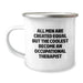 Funny Occupational Therapist Gifts for Men, Valentine's Unique Gifts from Friends to Occupational Therapist, Enamel Camping Mug with Coolest Become Quote - Image 1