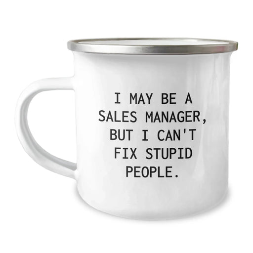 Funny Sales Manager Gifts for Men, Christmas Unique Gifts from Coworkers, Camping Mug I May Be A Sales Manager - Image 1