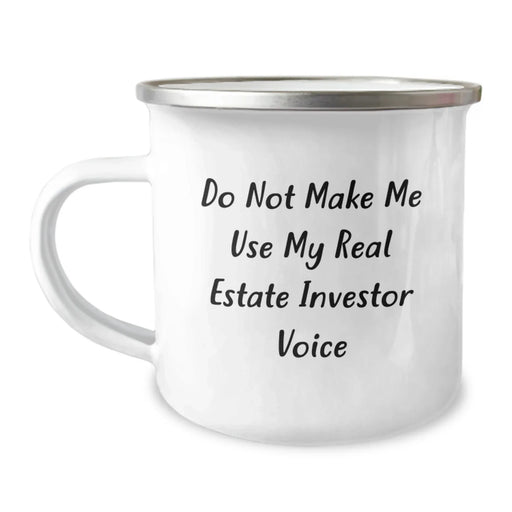 Funny Camping Mug Gifts for Real Estate Investors - Birthday Unique Gifts from Friends - Image 1