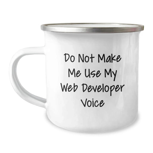 Funny Web Developer Gifts for Men, Unique Christmas Unique Gifts from Husband to Wife, Funny Camping Mug for Web Developer Friends - Image 1